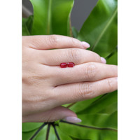 0.94 Ct.Tw.Total Carat Weight Ruby Pair from Mozambique Life Style