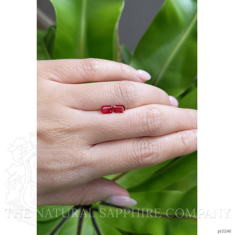 0.94 Ct.Tw. Ruby Pair from Mozambique