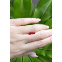 1.12 Ct.Tw.Total Carat Weight Ruby Pair from Mozambique Life Style