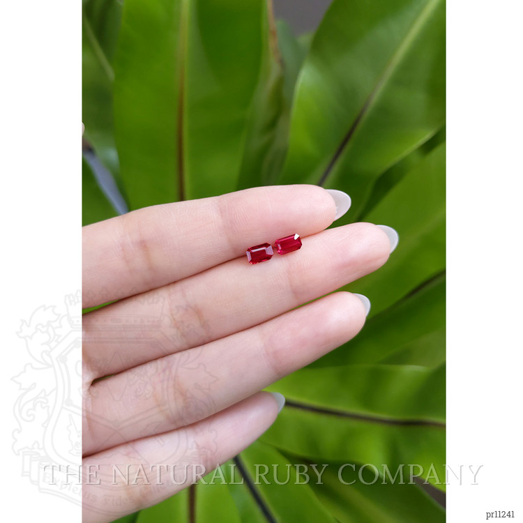 1.12 Ct.Tw. Ruby Pair from Mozambique