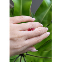 1.51 Ct.Tw.Total Carat Weight Ruby Pair from Mozambique Life Style