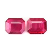 1.04 Ct.Tw.Total Carat Weight Ruby Pair from Mozambique Video