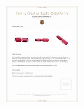 0.95 Ct.Tw.Total Carat Weight Ruby Pair from Mozambique Appraisal