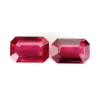 0.95 Ct.Tw.Total Carat Weight Ruby Pair from Mozambique Video