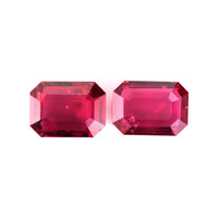 1.15 Ct.Tw.Total Carat Weight Ruby Pair from Mozambique Video