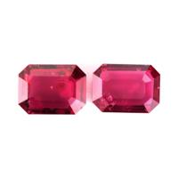 1.15 Ct.Tw.Total Carat Weight Ruby Pair from Mozambique Video