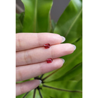 1.15&nbsp;Ct.Tw.Total Carat Weight Ruby Pair from Mozambique Life Style