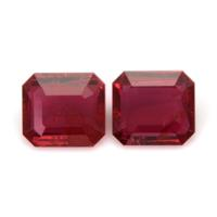 1.32&nbsp;Ct.Tw.Total Carat Weight Ruby Pair from Mozambique Video