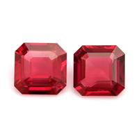 1.07 Ct.Tw.Total Carat Weight Ruby Pair from Mozambique Video
