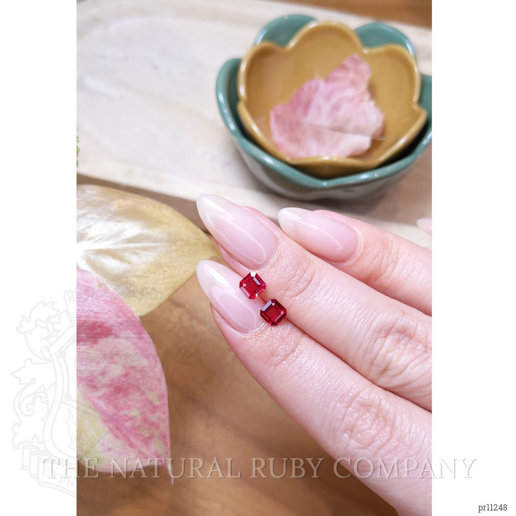 1.07 Ct.Tw. Ruby Pair from Mozambique