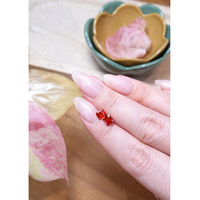 1.07 Ct.Tw.Total Carat Weight Ruby Pair from Mozambique Life Style