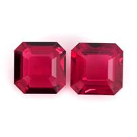 1.19 Ct.Tw.Total Carat Weight Ruby Pair from Mozambique Video