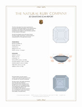 1.19 Ct.Tw.Total Carat Weight Ruby Pair from Mozambique 3 D Scan Report