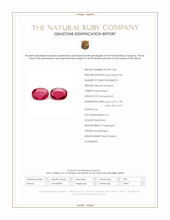 1.31 Ct.Tw.Total Carat Weight Pinkish Red Ruby Pair from Mozambique Scan Report