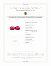 0.90&nbsp;Ct.Tw.Total Carat Weight Ruby Pair from Mozambique Scan Report