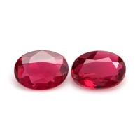 0.90 Ct.Tw.Total Carat Weight Ruby Pair from Mozambique Video