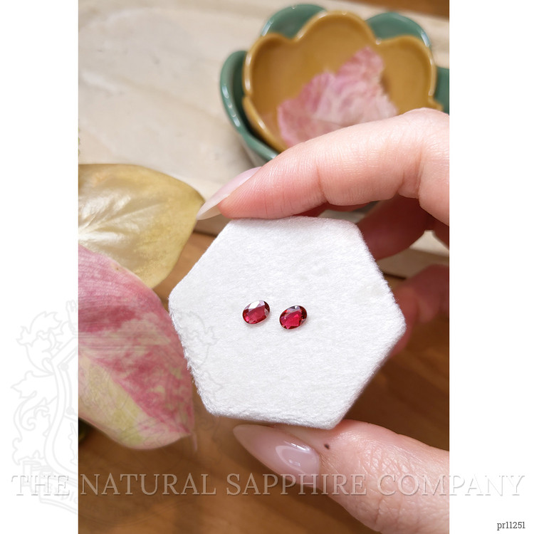 0.90 Ct.Tw. Ruby Pair from Mozambique