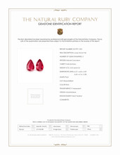 1.07&nbsp;Ct.Tw.Total Carat Weight Ruby Pair from Mozambique Scan Report