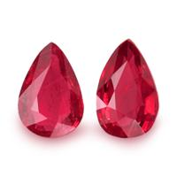1.07 Ct.Tw.Total Carat Weight Ruby Pair from Mozambique Video