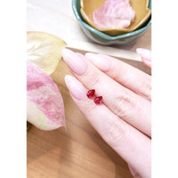 1.18 Ct.Tw.Total Carat Weight Ruby Pair from Mozambique Life Style