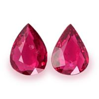 1.15 Ct.Tw.Total Carat Weight Ruby Pair from Mozambique Video