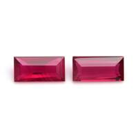 1.16 Ct.Tw.Total Carat Weight Ruby Pair from Mozambique Video