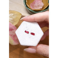 1.16 Ct.Tw.Total Carat Weight Ruby Pair from Mozambique Life Style