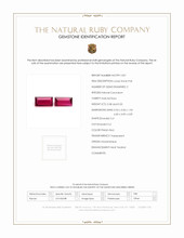 0.88 Ct.Tw.Total Carat Weight Ruby Pair from Mozambique Scan Report