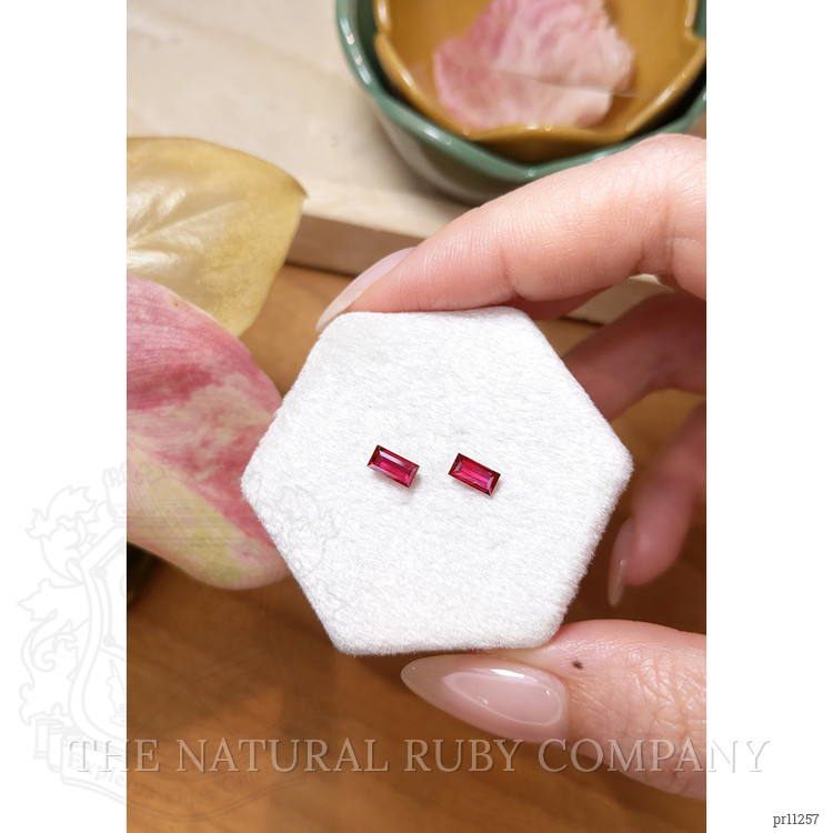 0.88 Ct.Tw. Ruby Pair from Mozambique