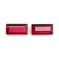 0.81 Ct.Tw.Total Carat Weight Ruby Pair from Mozambique Video