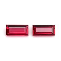0.81 Ct.Tw.Total Carat Weight Ruby Pair from Mozambique Video
