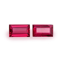 0.73 Ct.Tw.Total Carat Weight Ruby Pair from Mozambique Video