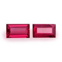 0.73 Ct.Tw.Total Carat Weight Ruby Pair from Mozambique Video