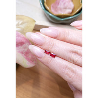 0.73 Ct.Tw.Total Carat Weight Ruby Pair from Mozambique Life Style
