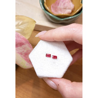 0.73 Ct.Tw.Total Carat Weight Ruby Pair from Mozambique Life Style