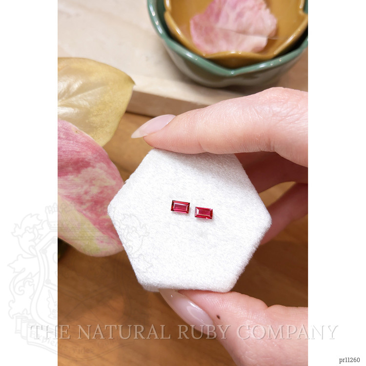 0.73 Ct.Tw. Ruby Pair from Mozambique