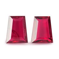1.07 Ct.Tw.Total Carat Weight Ruby Pair from Mozambique Video