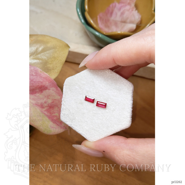 0.78 Ct.Tw. Ruby Pair from Mozambique