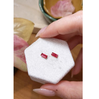 0.85 Ct.Tw.Total Carat Weight Ruby Pair from Mozambique Life Style