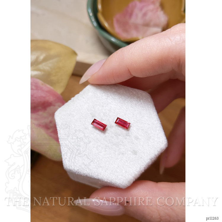 0.85 Ct.Tw. Ruby Pair from Mozambique