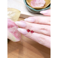 0.95 Ct.Tw.Total Carat Weight Ruby Pair from Mozambique Life Style