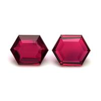 1.15 Ct.Tw.Total Carat Weight Ruby Pair from Mozambique Video