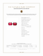 1.01 Ct.Tw.Total Carat Weight Pinkish Red Ruby Pair from Mozambique Scan Report