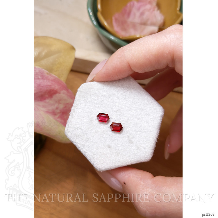 1.01 Ct.Tw. Ruby Pair from Mozambique