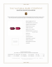 1.02 Ct.Tw.Total Carat Weight Ruby Pair from Mozambique Scan Report