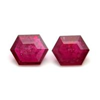 1.31 Ct.Tw.Total Carat Weight Ruby Pair from Mozambique Video