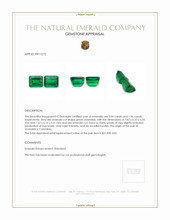 4.00 Ct.Tw.Total Carat Weight Emerald Pair from Colombia Appraisal