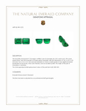 4.00 Ct.Tw.Total Carat Weight Emerald Pair from Colombia Appraisal