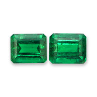 4.00 Ct.Tw.Total Carat Weight Emerald Pair from Colombia Video