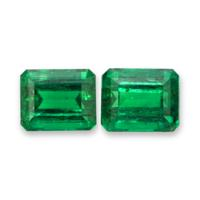 4.00 Ct.Tw.Total Carat Weight Emerald Pair from Colombia Video